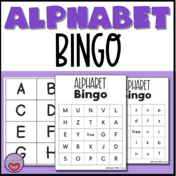 Alphabet Bingo by Primary With Care | TPT