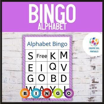 Alphabet Bingo by Creative Soul Printables | TPT