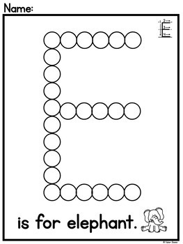 free bingo dabber alphabet activities for kindergarten