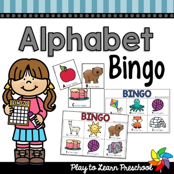 Alphabet Bingo Game by Play to Learn Preschool | TPT