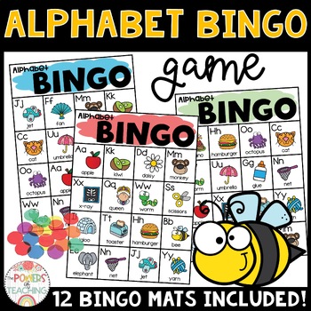 Alphabet Bingo Game | Alphabet Letter Review by The Powers of Teaching