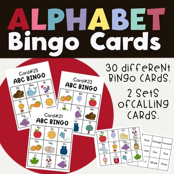 Alphabet Bingo Game | Beginning Sounds Bingo by BlackBearWarehouse