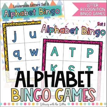 Alphabet Bingo Games | Letter Recognition Activities for Large or Small ...