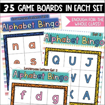 Alphabet Bingo Games | Letter Recognition Activities for Large or Small ...