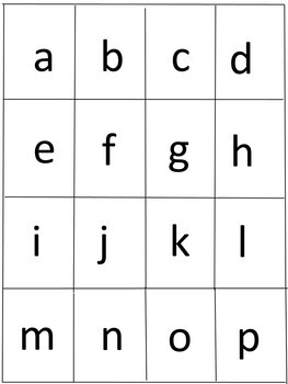 Alphabet Bingo Games, Upper Lower Case, Letter Recognition, PreK,K ...