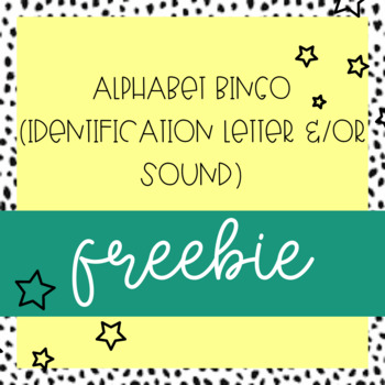 Preview of Alphabet Bingo- ID letter/sound *freebie*