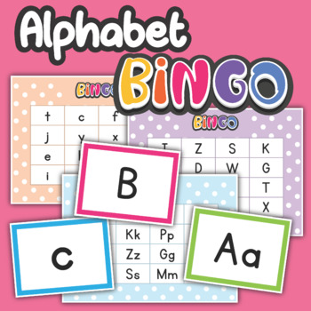 Alphabet Bingo, Letter Bingo / Alphabet Flash Cards - Games - Recognition