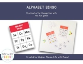 Alphabet Bingo, Letter Recognition, Preschool Games