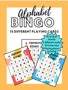 Alphabet Bingo-Lowercase Letter Recognition by The Jubilant Teacher