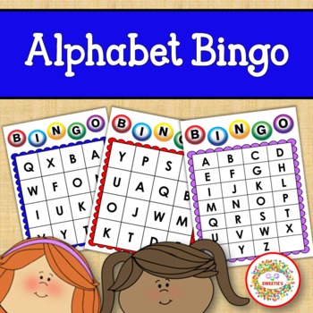 Alphabet Bingo Uppercase Letters by Sweetie's | Teachers Pay Teachers