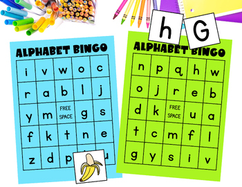 Alphabet Bingo: Lowercase, Uppercase, and Beginning Sound Calling Cards