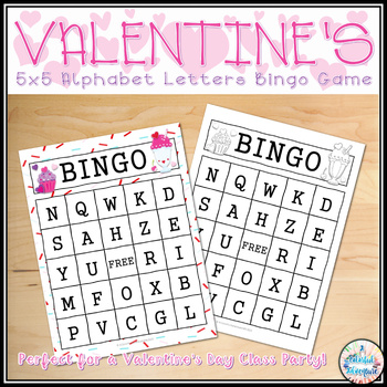 Preview of Sweet Treats Alphabet Letters Bingo Game {Printable and Digital Resource}
