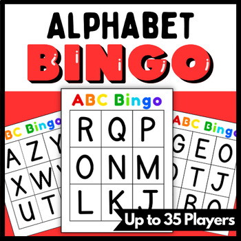 Alphabet Bingo Uppercase Letters by BingoBoutique | TPT