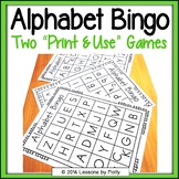 Alphabet Bingo - Uppercase and Lowercase Letters