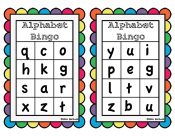 alphabet bingo uppercase and lowercase playing cards by miss barbuto