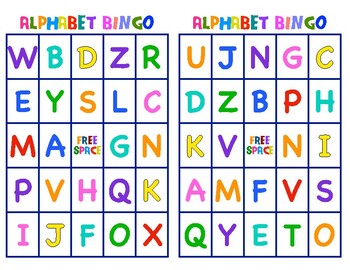 Alphabet Bingo, upper case by Nannette Smith | TPT