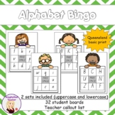 Alphabet Bingo (uppercase & lowercase) - Queensland (Aust)