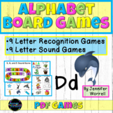 Alphabet Board Games for Letter Recognition and Letter Sou
