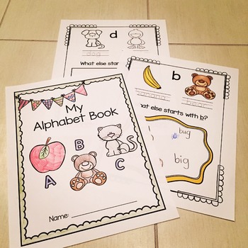 Alphabet Book, Kindergarten Printing by Poet Prints Teaching | TpT