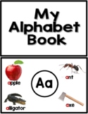 Alphabet Book---- Beginning sounds---- REAL PICTURES---printable