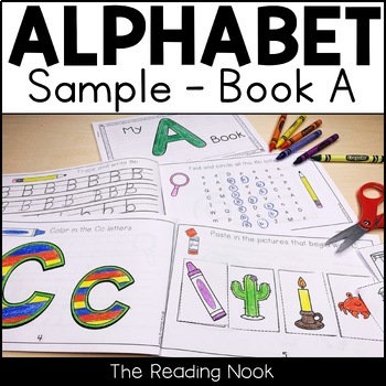Preview of Alphabet Interactive Book A - Freebie!