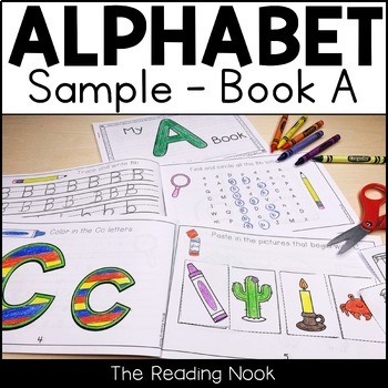 Alphabet Interactive Book A - Freebie! by The Reading Nook | TPT