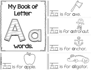 Alphabet Book - Learn Letters and Beginning Sounds by Having Fun in Primary