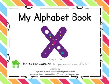 Preview of Alphabet Book- Letter X
