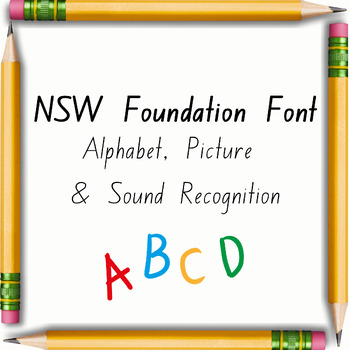 Preview of Alphabet Book NSW Foundation Font Letter Formation l Picture Recognition Sounds