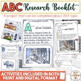 Alphabet Book Research Project (Distance Learning)