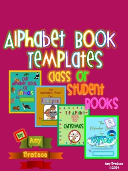 Preview of Alphabet Book Seasonal Covers and Pages for Class Books or Individual Writing