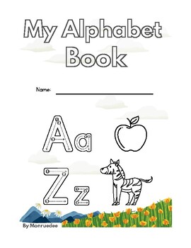 Preview of Alphabet Book for Draw and Learn ABCs A Fun-Filled Printable 28 page.