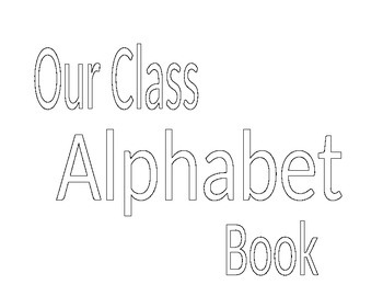 Preview of Alphabet Book - no color