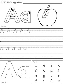 Alphabet Booklet | ABC Tracing Book by Sendy Dumerlus | TpT