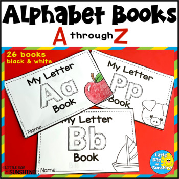 Alphabet Books DISTANCE LEARNING by Little Ray of Sunshine | TpT