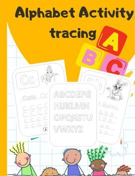 Preview of Alphabet Books - ABC Activities - Letter Recognition Sounds Formation &Tracing