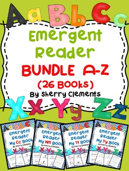 Preview of Alphabet Books Bundle | Emergent Readers | Letters A-Z