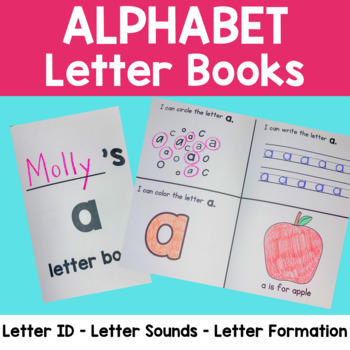 Alphabet Books: Letter ID, Letter Formation, and Letter Sounds (Pre-K ...