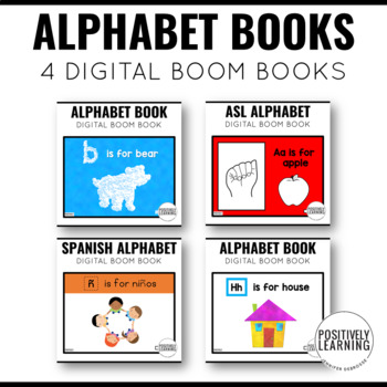 Preview of Alphabet Boom Books | Four Digital ABC Books