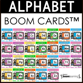 Preview of Alphabet Boom Cards™ DIGITAL BUNDLE (Letter Recognition and Beginning Sounds)