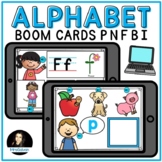 Alphabet Boom Cards Letters P N F B I Digital Learning wit