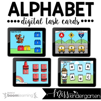 Alphabet Boom Cards™ for Distance Learning by Miss Kindergarten Love
