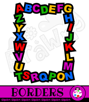 alphabet border clip art by prawny teachers pay teachers
