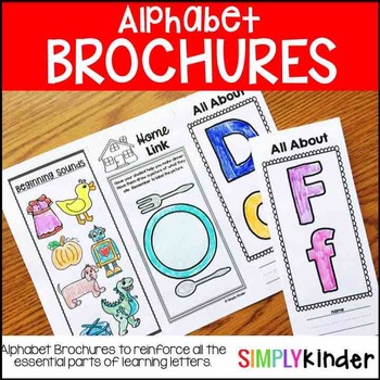 Preview of Alphabet Review Brochures