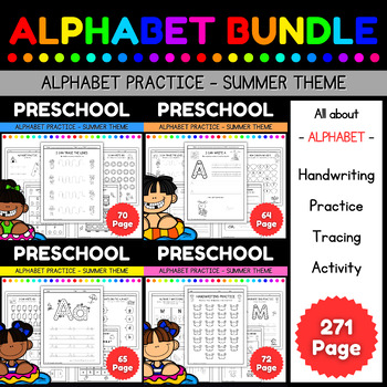 Preview of Alphabet Bundle - 1st grade summer packet l Beginning of the Year Back to School