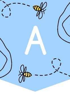 Preview of Alphabet Bunting Bee School Series