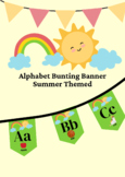 Alphabet Bunting/Classroom Banner/Summer Themed Pennant