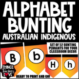 Alphabet Bunting Pennants Class Decor (Aa-Zz) - AUSTRALIAN