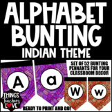 Alphabet Bunting Pennants for Classroom Decor (Aa-Zz)-INDI