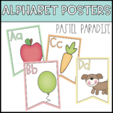 Alphabet Bunting Posters - Pastel Paradise